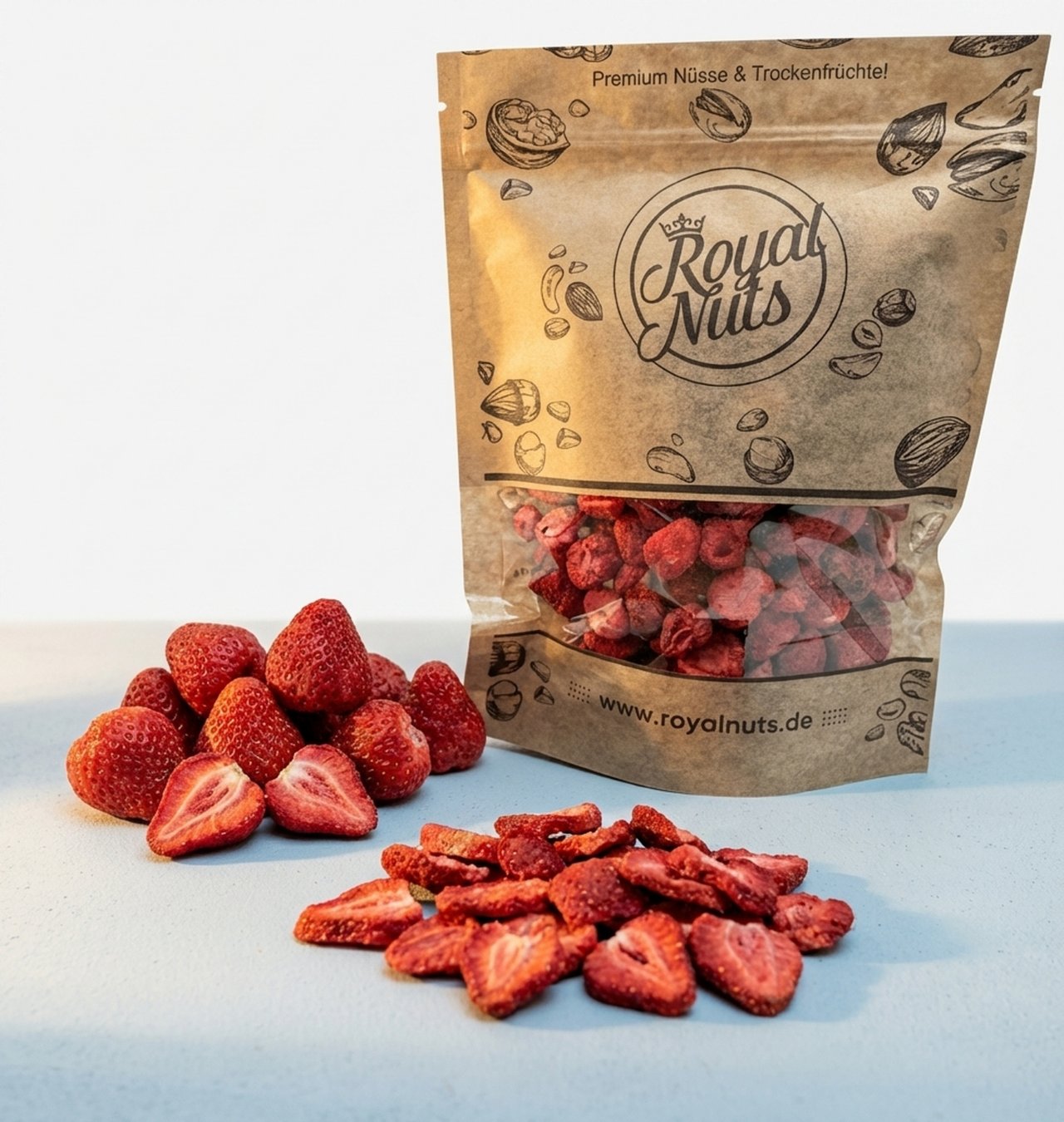 Gefriergetrocknete Erdbeeren