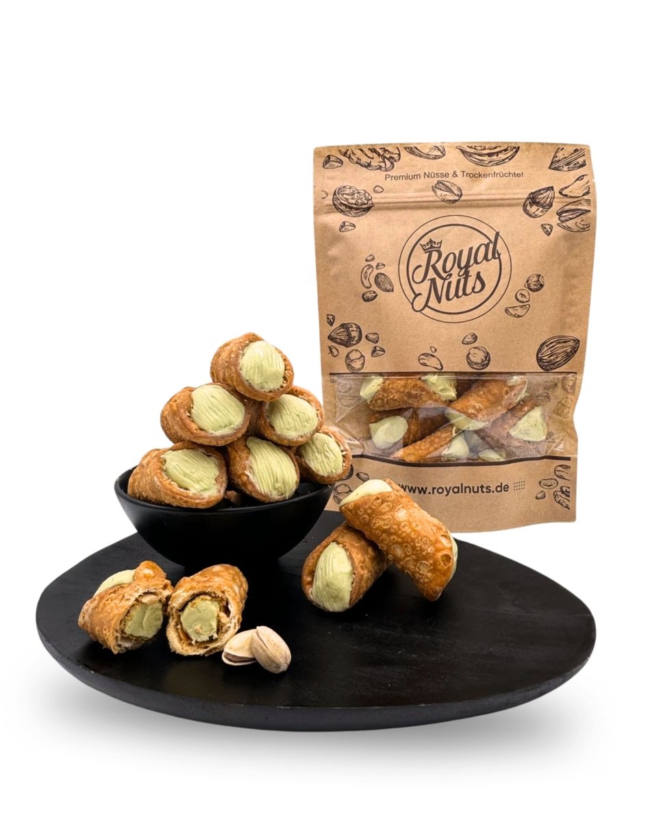 Cannoli mit Pistaziencreme - Royalnuts Genuss GmbH