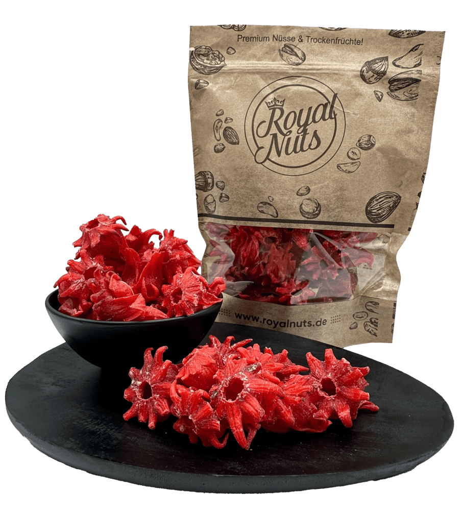 Getrocknete Hibiskusblüten, kandiert - Royalnuts Genuss GmbH