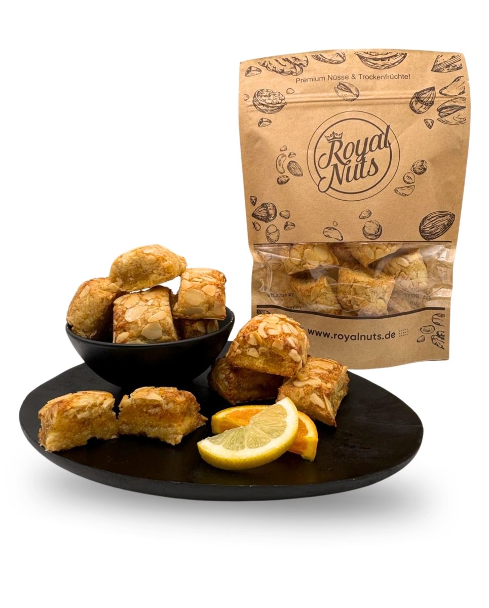 Italienisches Mandelgebäck Orange - Zitrone - Royalnuts Genuss GmbH