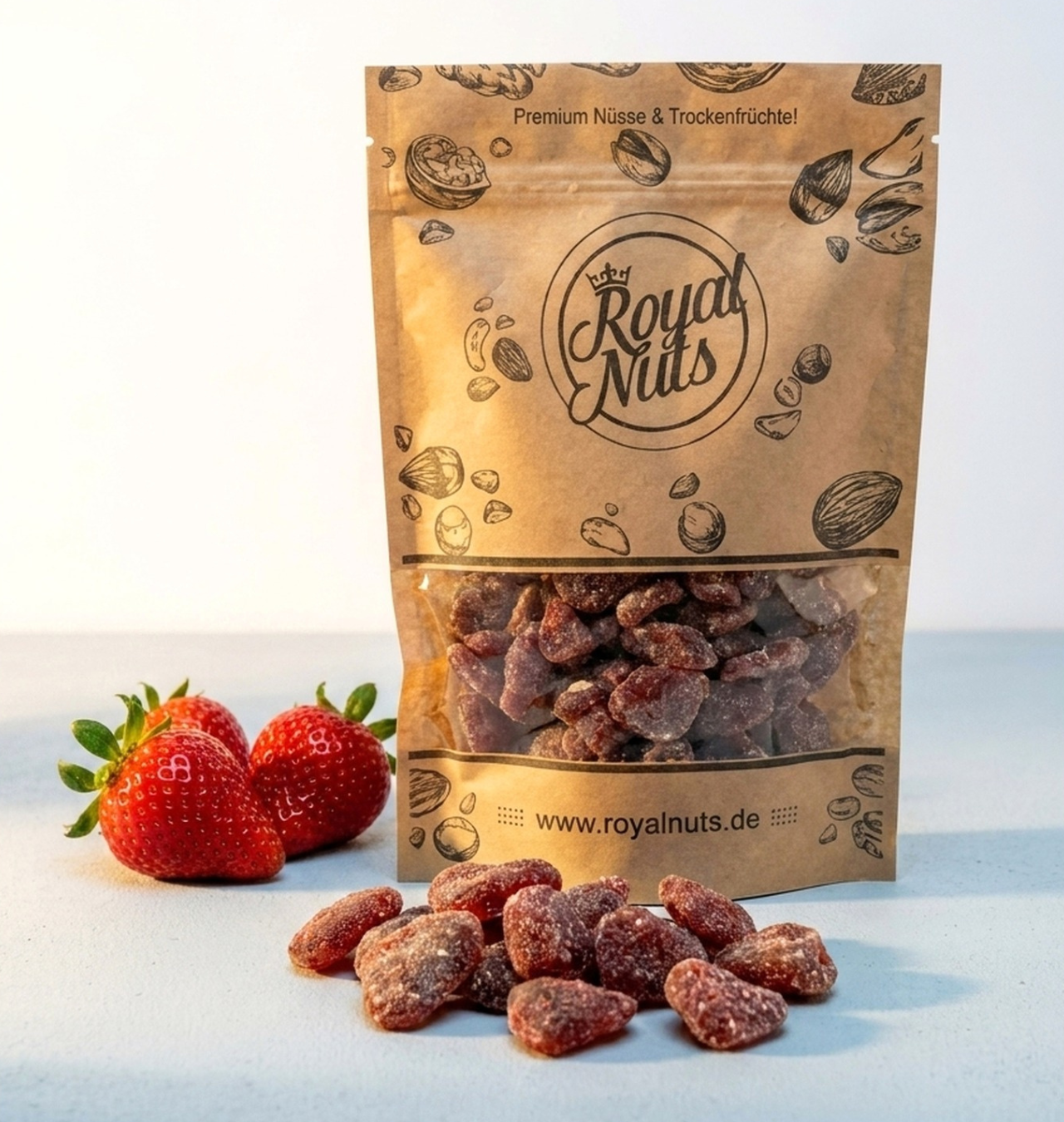 Kandierte Erdbeeren