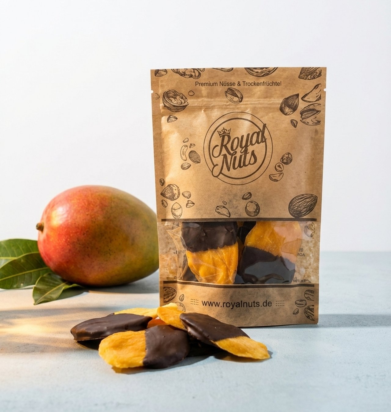 Getrocknete Mango mit Vollmilchschokolade