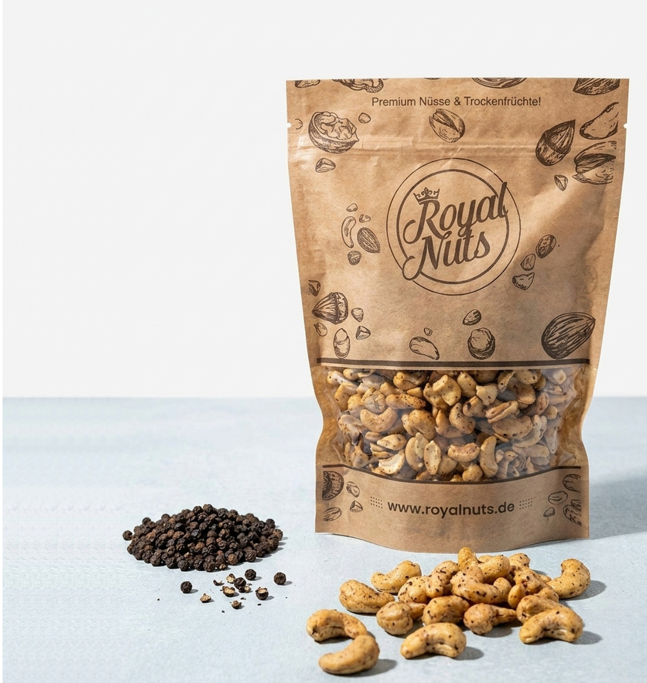 Cashewkerne mit Tellicherry-Pfeffer
