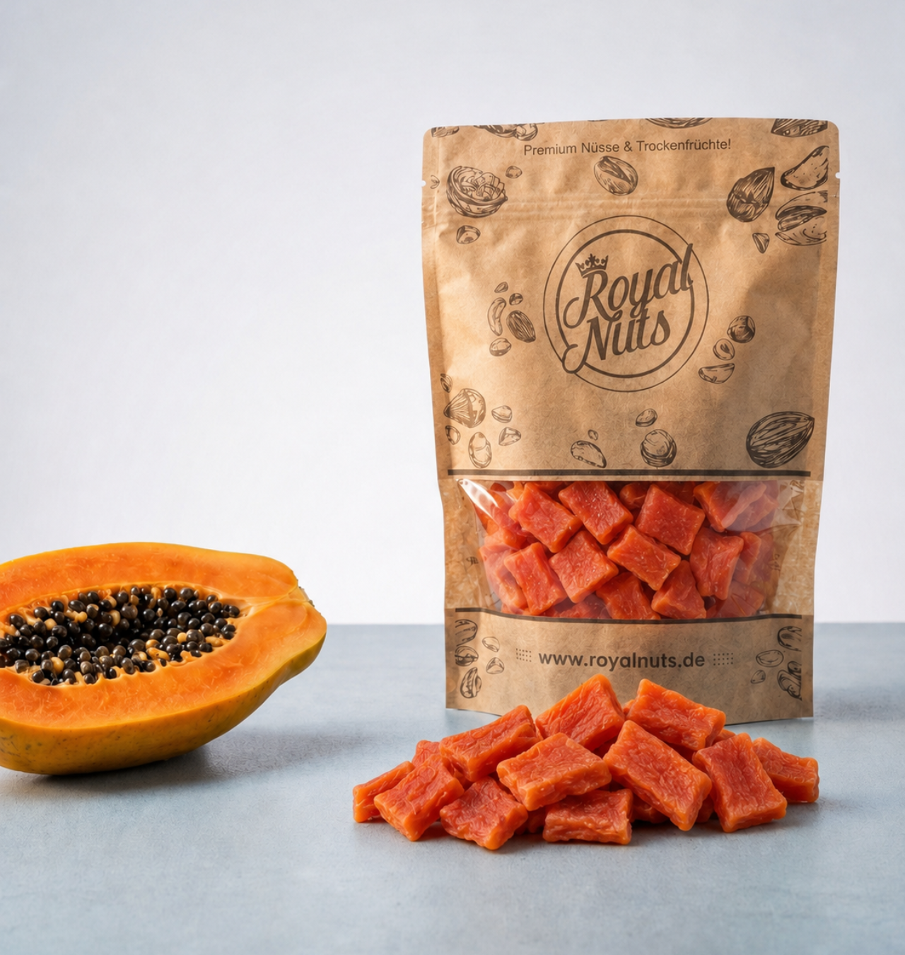 Getrocknete Papaya